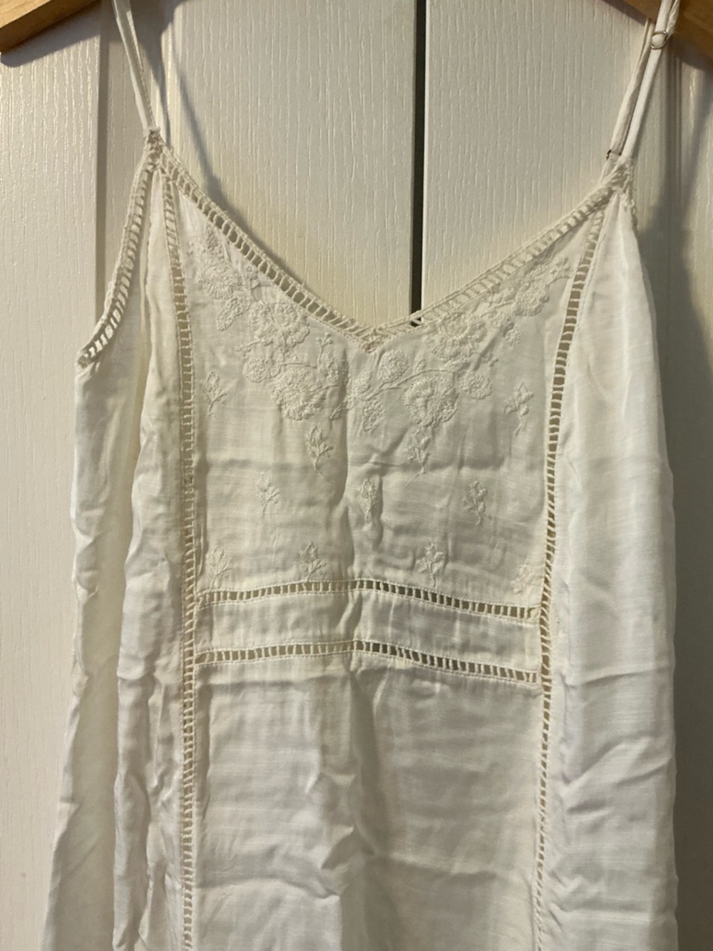 Zara White Lightweight V-Neck Midi Dress, M - Picture 4 of 5